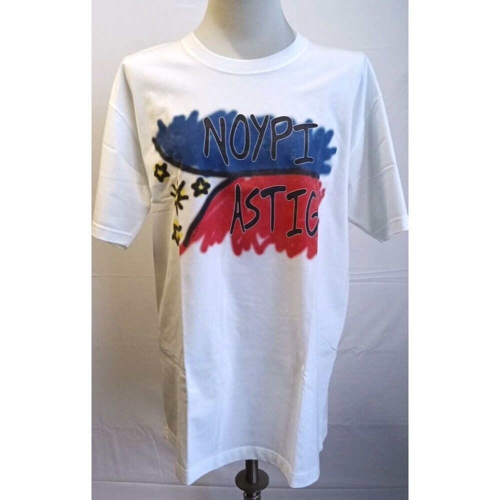 Highland Souvenirs White Philippine Graphiti T Shirt Flag Size XL Nyopi Astig